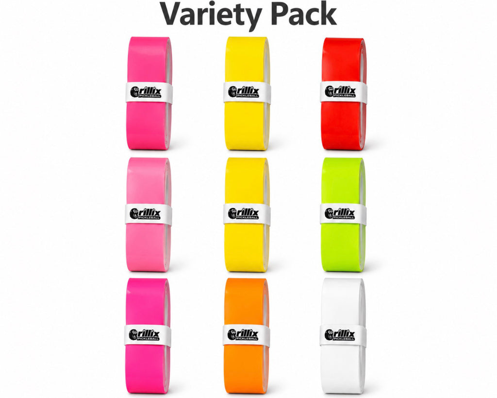 Grillix Pickleball Ultimate Variety Pack –SHIFT + SUPER STICK Premium Pickleball Overgrips