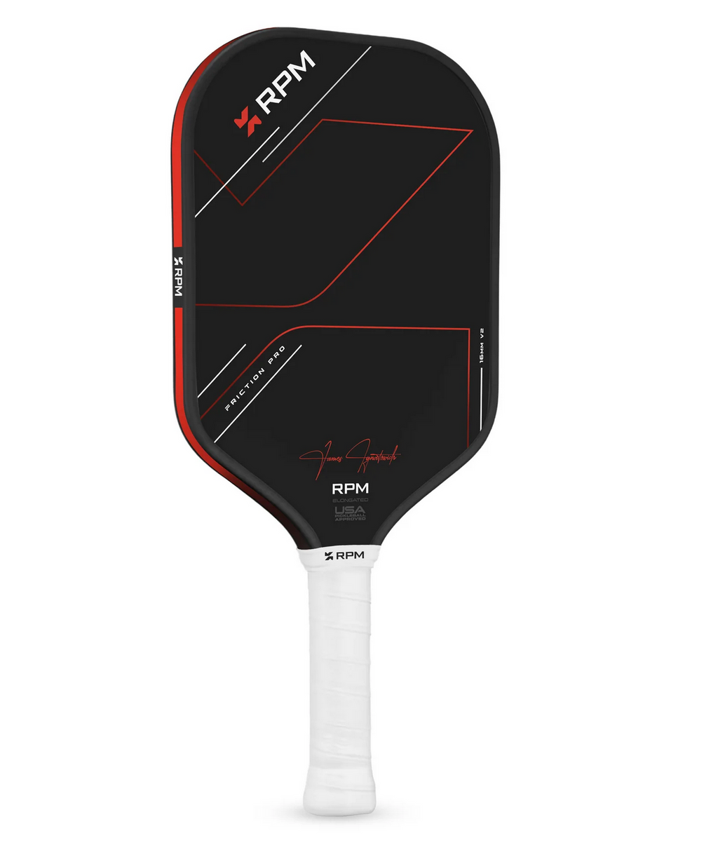 8 Pack Grillix Grip + RPM FRICTION PRO 16MM ELONGATED V2 Pickleball Paddle